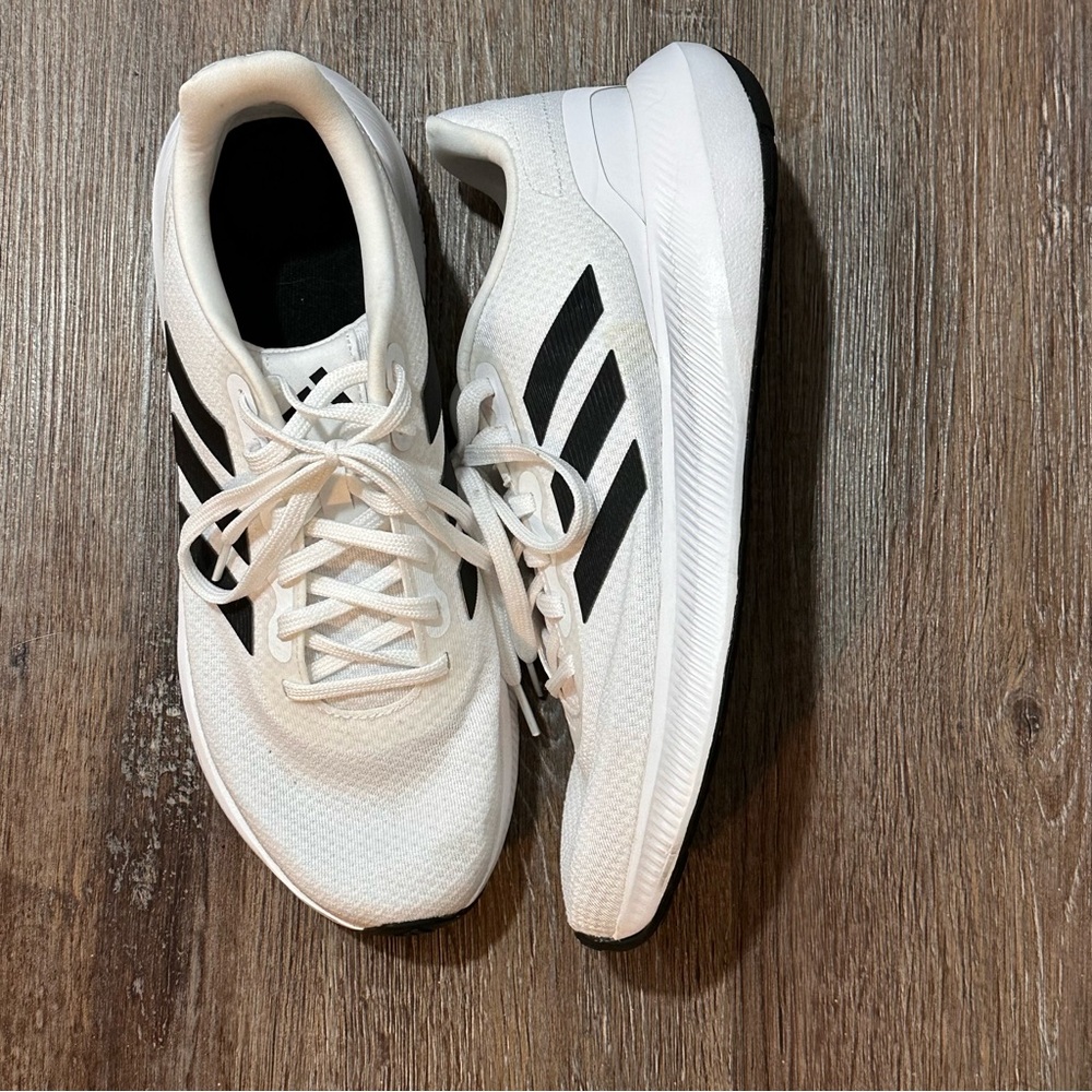 Adidas Runfalcon 3.0 White Black Shoes Sneakers 10.5